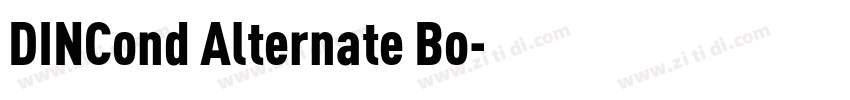 DINCond Alternate Bo字体转换